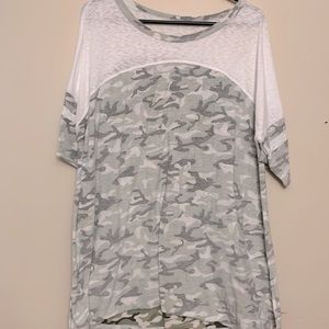 Camo t shirt.